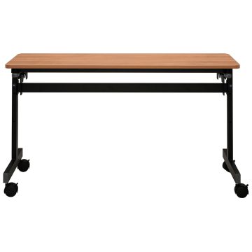 【法人様限定】送料無料 シンプルフォールディングテーブルⅢ W1200xD400 ウォルナット RFFT3-1240DM - 画像 (2)