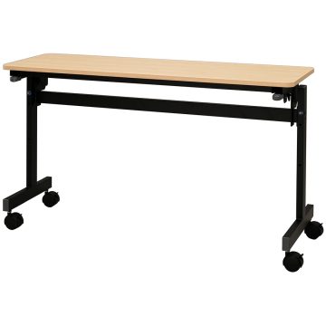 【法人様限定】送料無料 シンプルフォールディングテーブルⅢ W1200xD400 ナチュラル RFFT3-1240NA