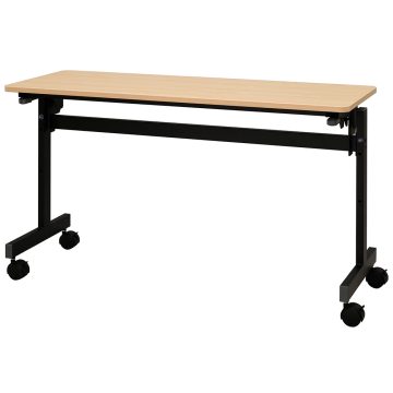 【法人様限定】送料無料 シンプルフォールディングテーブルⅢ W1200xD450 ナチュラル RFFT3-1245NA