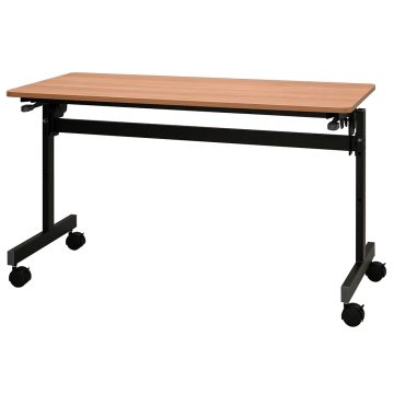 【法人様限定】送料無料 シンプルフォールディングテーブルⅢ W1200xD600 ウォルナット RFFT3-1260DM