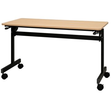 【法人様限定】送料無料 シンプルフォールディングテーブルⅢ W1200xD600 ナチュラル RFFT3-1260NA