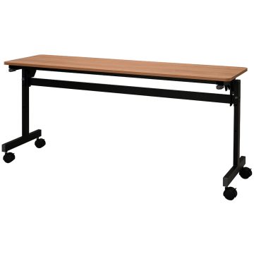 【法人様限定】送料無料 シンプルフォールディングテーブルⅢ W1500xD450 ウォルナット RFFT3-1545DM