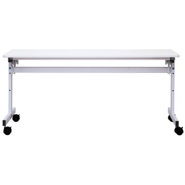 【法人様限定】送料無料 シンプルフォールディングテーブルⅢ W1500xD450 ホワイト RFFT3-1545WH - 画像 (2)