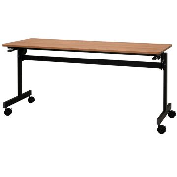 【法人様限定】送料無料 シンプルフォールディングテーブルⅢ W1500xD600 ウォルナット RFFT3-1560DM