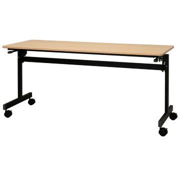 【法人様限定】送料無料 シンプルフォールディングテーブルⅢ W1500xD600 ナチュラル RFFT3-1560NA