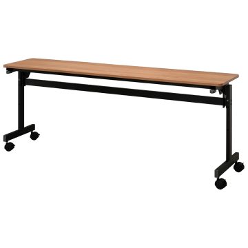 【法人様限定】送料無料 シンプルフォールディングテーブルⅢ W1800xD400 ウォルナット RFFT3-1840DM