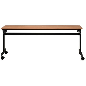 【法人様限定】送料無料 シンプルフォールディングテーブルⅢ W1800xD400 ウォルナット RFFT3-1840DM - 画像 (2)