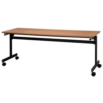 【法人様限定】送料無料 シンプルフォールディングテーブルⅢ W1800xD600 ウォルナット RFFT3-1860DM