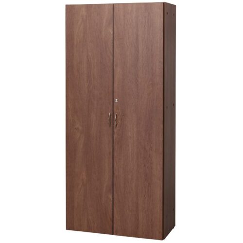 【法人様限定】送料無料 可動棚ハイシェルフⅡ 全扉付き DMJウォルナットⅡ