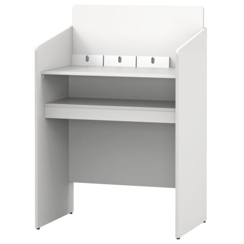 【法人様限定】送料無料 記載台 ハイ W900×D600 ホワイト RFKD-9060WHH