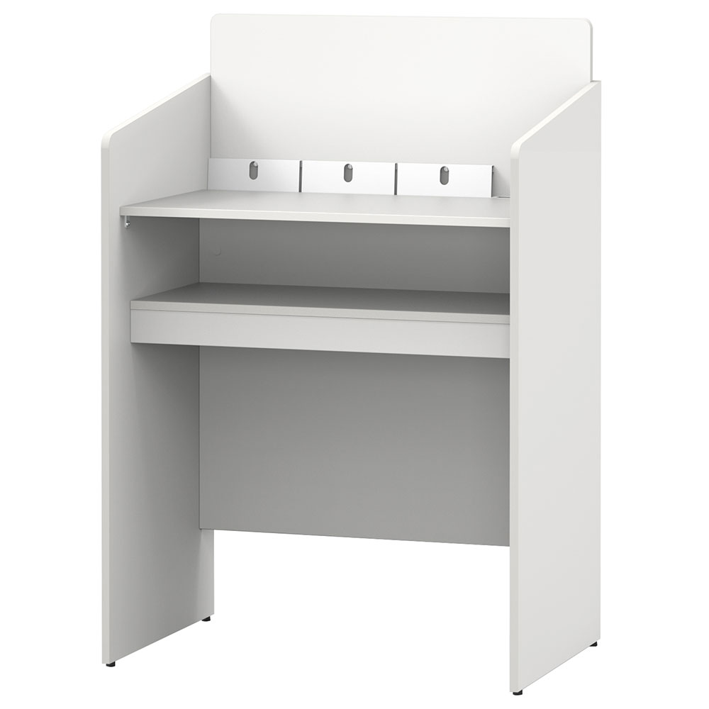 【法人様限定】送料無料 記載台 ハイ W900×D600 ホワイト RFKD-9060WHH