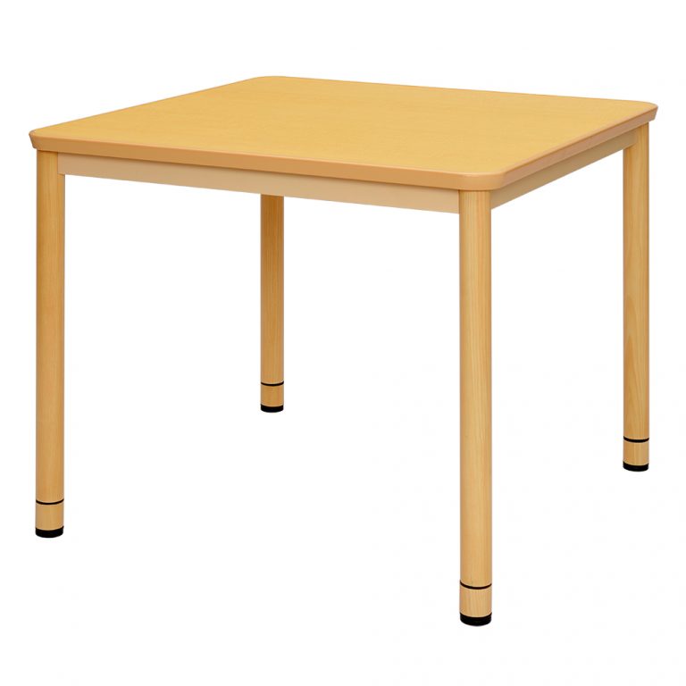 【法人様限定】送料無料 介護用テーブル W900×D900 ナチュラル