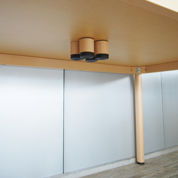 【法人様限定】送料無料 介護用テーブル W900×D900 ナチュラル - 画像 (4)