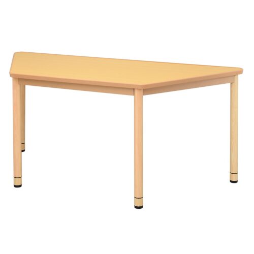 【法人様限定】送料無料 介護用テーブル W1800 台形 ナチュラル