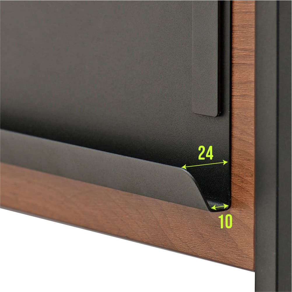 【法人様限定】送料無料 ミーツ 案内板A4 ウォルナット RFMIB-A4DM - 画像 (4)