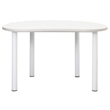 【法人様限定】送料無料 ビーンズ テーブル W1200×D800 ホワイト - 画像 (2)