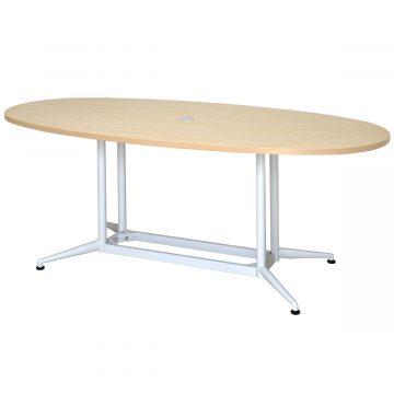 【法人様限定】送料無料 OAオーバルテーブル W1800xD900 ナチュラル RFOVT-OA1890NA