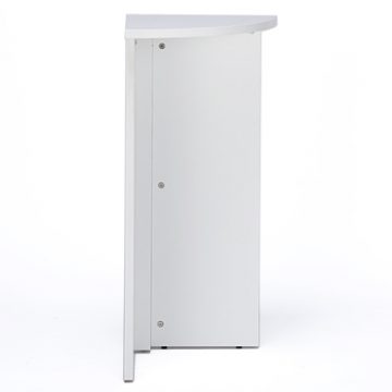 【法人様限定】送料無料 [Jシリーズ] ハイカウンター コーナー ホワイト RFPC-106MW