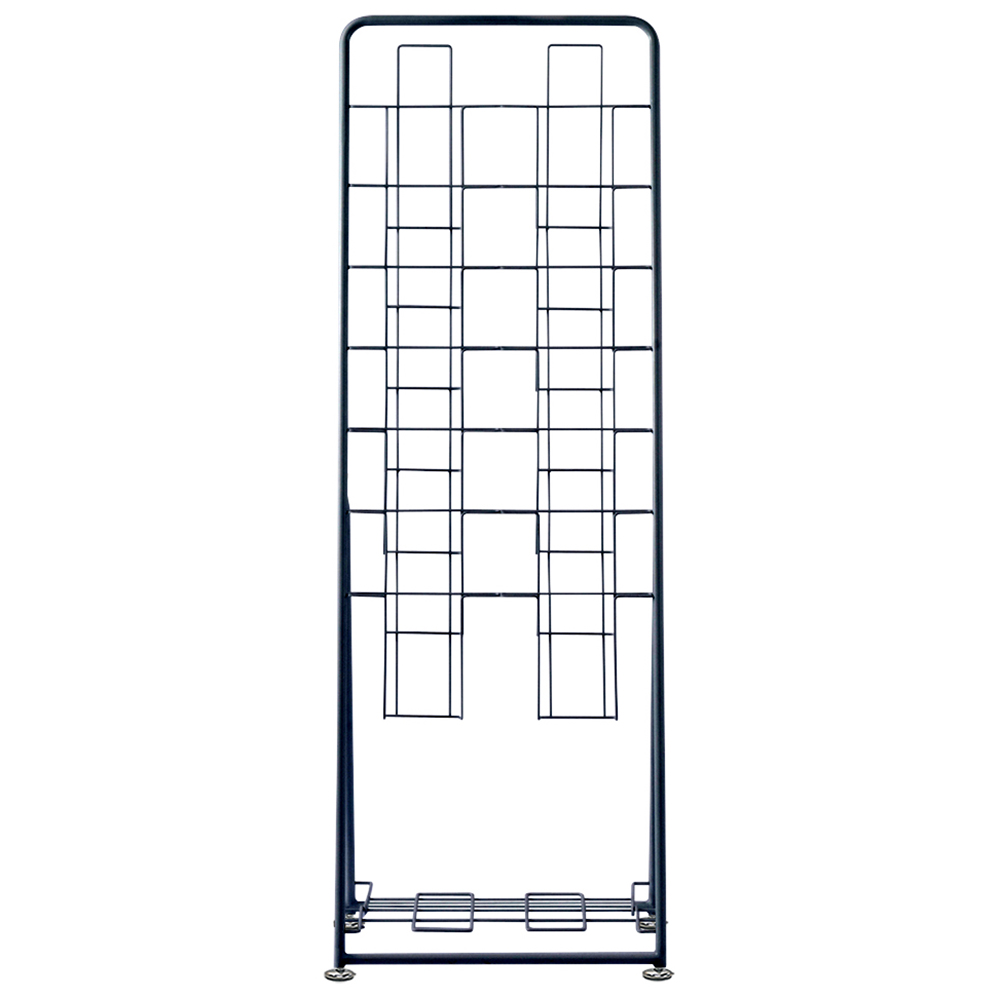 【法人様限定】送料無料 パンフレットスタンド 7段 ダブル ブラック RFPFS-DBBK - 画像 (2)