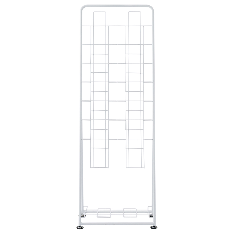 【法人様限定】送料無料 パンフレットスタンド 7段 ダブル ホワイト RFPFS-DBWH - 画像 (2)