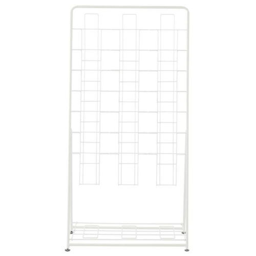 【法人様限定】送料無料 パンフレットスタンド 7段 ダブル ホワイト RFPFS-TRWH