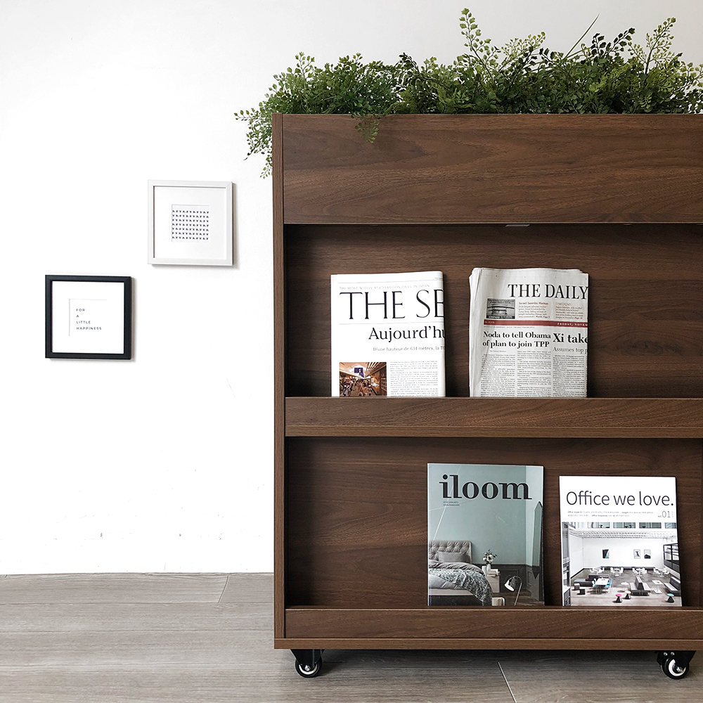 【法人様限定】送料無料 プランターシェルフⅡ ディスプレイタイプ ウォルナット RFPLS2-DSDM - 画像 (11)