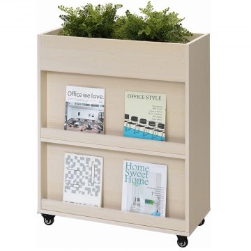 【法人様限定】送料無料 プランターシェルフⅡ ディスプレイタイプ ナチュラル RFPLS2-DSNA - 画像 (5)