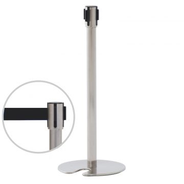 【法人様限定】送料無料 ポールパーテーション SタイプⅡ ブラック(1本)RFPP-BKST2