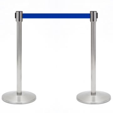 【法人様限定】送料無料 ポールパーテーション Aタイプ ブルー (1本) RFPP-BL - 画像 (2)