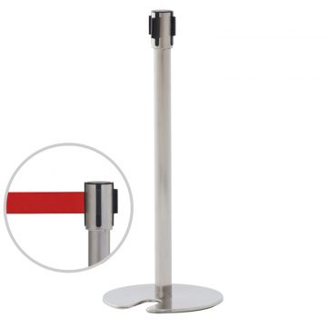 【法人様限定】送料無料 ポールパーテーション SタイプⅡ レッド(1本)RFPP-RDST2