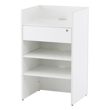 【法人様限定】送料無料 [Jシリーズ] レジカウンター ホワイト RFRGC-WWP