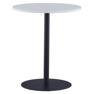 【法人様限定】送料無料 リフレッシュテーブルⅢ φ600 ホワイト ブラック脚 RFRT3-600WH-BL