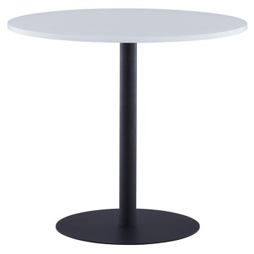 【法人様限定】送料無料 リフレッシュテーブルⅢ φ800 ホワイト ブラック脚 RFRT3-800WH-BL