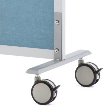 【法人様限定】シンプルスクリーン掲示板W800 ブルー XPS材(キャスター仕様)RFSCR-BLXCA - 画像 (3)