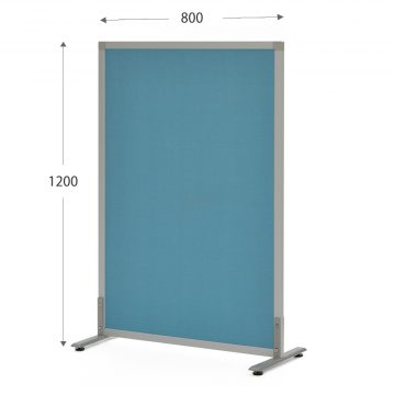 【法人様限定】送料無料 シンプルスクリーン 掲示板W800xH1200 ブルー XPS材 （アジャスター仕様）