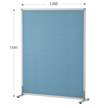 【法人様限定】送料無料 シンプルスクリーン 掲示板 W1200 ブルー XPS材 （アジャスター仕様）