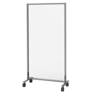 【法人様限定】送料無料 シンプルスクリーンW800 クリア (キャスター仕様)