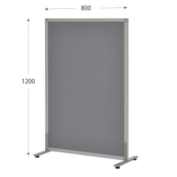 【法人様限定】送料無料 シンプルスクリーン 掲示板W800xH1200 グレー XPS材 （アジャスター仕様）