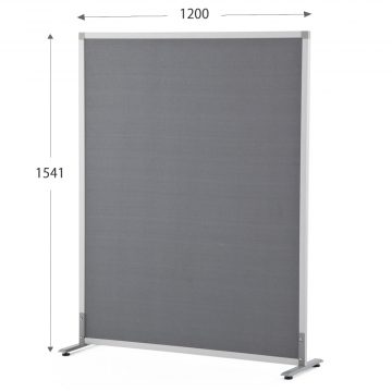 【法人様限定】送料無料 シンプルスクリーン 掲示板W1200 グレー XPS材 （アジャスター仕様）