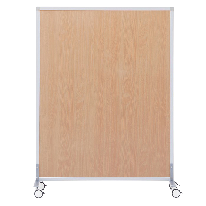 【法人様限定】送料無料 シンプルスクリーンⅡ W1200 ワイド ナチュラル(キャスター仕様)RFSCR2-NAWCA - 画像 (2)