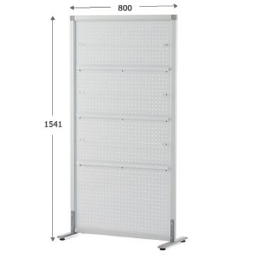 【法人様限定】シンプルスクリーン W800 パンチ ホワイト(アジャスター仕様)RFSCR-PWH