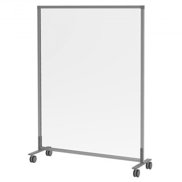 【法人様限定】送料無料 シンプルスクリーンW1200 クリア (キャスター仕様)