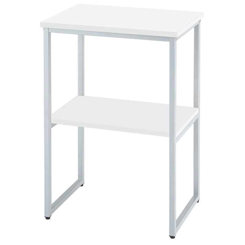 【法人様限定】送料無料 コンパクト電話機台 W500 ホワイト RFTC-5073WH