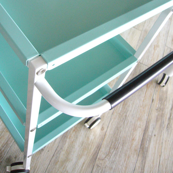 【法人様限定】送料無料 スチールワゴンⅡ ブルー RFWG2-STBL - 画像 (2)