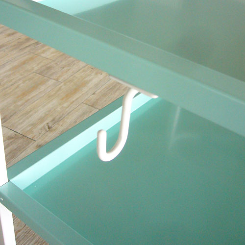 【法人様限定】送料無料 スチールワゴンⅡ ブルー RFWG2-STBL - 画像 (3)