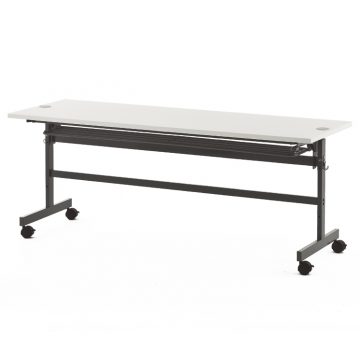 【法人様限定】送料無料 配線機能付きフォールディングテーブルⅡ W1800×D450 ホワイト