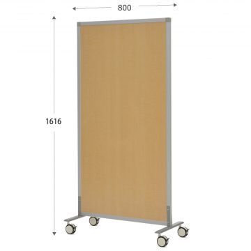 【法人様限定】送料無料 シンプルスクリーン W800 （キャスター仕様） ナチュラル