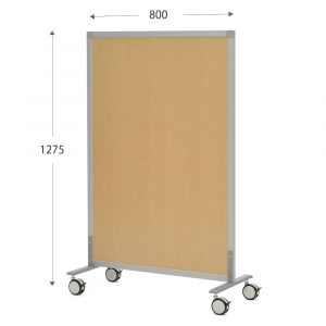 【法人様限定】送料無料 シンプルスクリーンロー W800 （キャスター仕様） ナチュラル