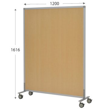 【法人様限定】送料無料 シンプルスクリーン W1200 （キャスター仕様） ナチュラル