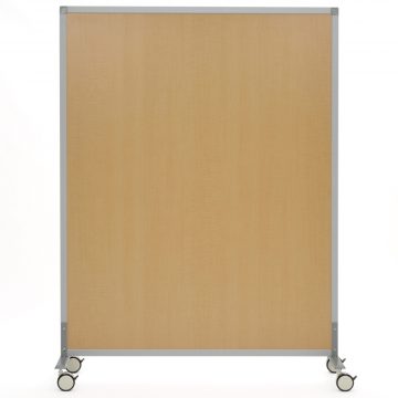 【法人様限定】送料無料 シンプルスクリーン W1200 (キャスター仕様) ナチュラル - 画像 (2)
